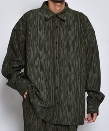 DOUBLE STEAL（ダブルスティール）の「DSムラプリントコーデュロイオーバーサイズシャツ（シャツ/ブラウス）」