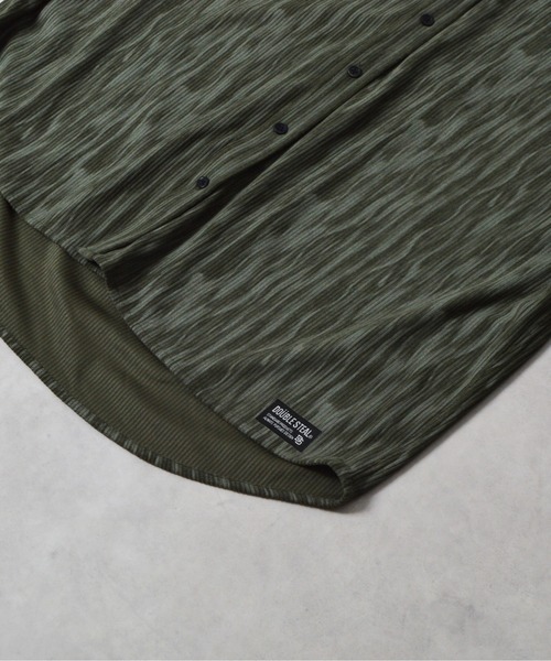DOUBLE STEAL（ダブルスティール）の「DSムラプリントコーデュロイオーバーサイズシャツ（シャツ/ブラウス・メンズ・カーキ/グレイッシュベージュ/ブラック・LARGE/MEDIUM/SMALL）」の22枚目の写真