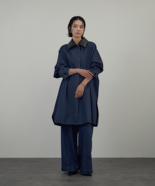 SALON adam et rope'（サロン アダム エ ロペ）の「デニムSTYLE UP TACK PANTS（デニムパンツ・レディース・ブルー系その他2・M/S）」の15枚目の写真