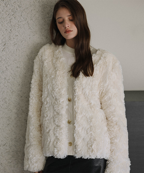 Soft Fur Jacket [Ivory]