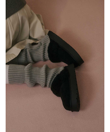 Flatform Fur Slippers - Black