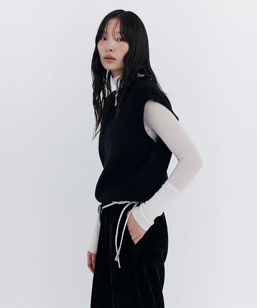 WNDERKAMMER(ブンダーカンマー)の「ダメージニットベスト_ブラック(ベスト・レディース・その他・ONE SIZE)」の5枚目の写真