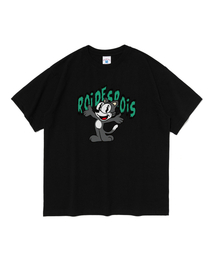 シャシャキャラクター半袖Tシャツ(ブラック)