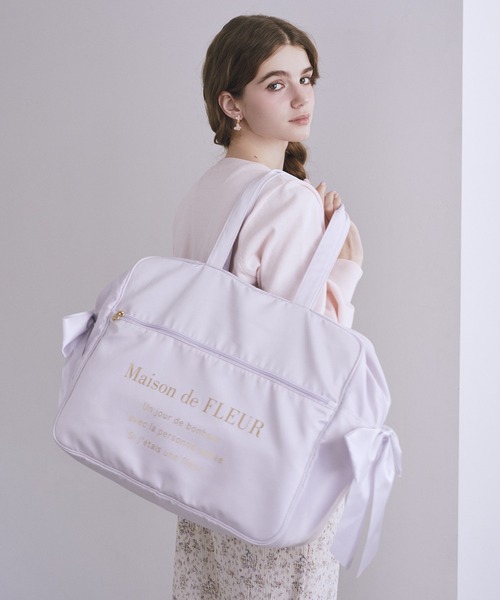 サテンキャリーオンバッグ（トートバッグ）｜Maison de FLEUR