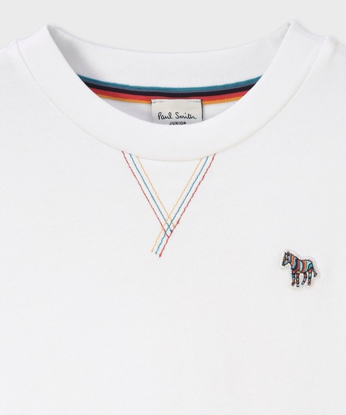 Paul Smith JUNIOR（ポールスミスジュニア）の「ジュニア カラーステッチ Tシャツ / 893195 3561201（Tシャツ/カットソー・キッズ・ブラック/ホワイト・100cm/110cm/120cm/130cm/140cm/150cm）」の7枚目の写真