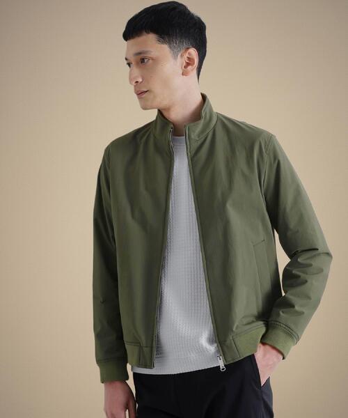 TAKEO KIKUCHI(タケオキクチ)の「スタンドカラー ショート リブ ブルゾン(ブルゾン・メンズ・ネイビー/カーキ・03/02/04)」の1枚目の写真