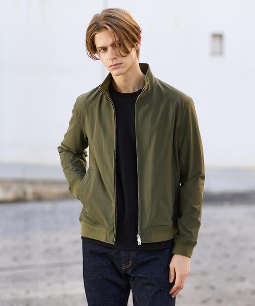 TAKEO KIKUCHI(タケオキクチ)の「スタンドカラー ショート リブ ブルゾン(ブルゾン・メンズ・ネイビー/カーキ・03/02/04)」の4枚目の写真