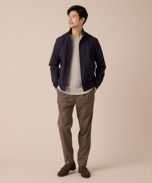 TAKEO KIKUCHI(タケオキクチ)の「スタンドカラー ショート リブ ブルゾン(ブルゾン・メンズ・ネイビー/カーキ・03/02/04)」の11枚目の写真