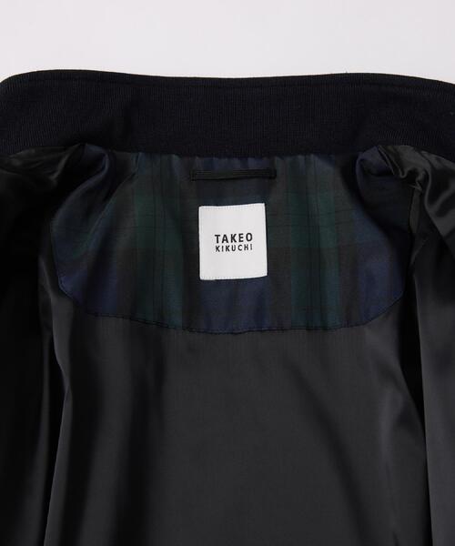 TAKEO KIKUCHI(タケオキクチ)の「スタンドカラー ショート リブ ブルゾン(ブルゾン・メンズ・ネイビー/カーキ・03/02/04)」の12枚目の写真