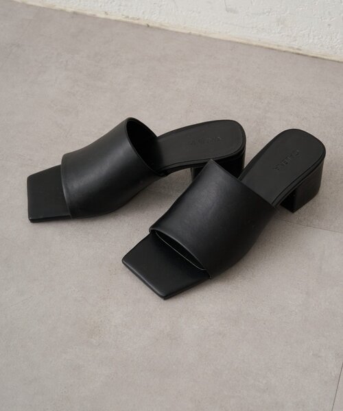 LOUNGEDRESS（ラウンジドレス）の「【GALENA/ガレナ】スクエアミュール（その他シューズ・レディース・ブラウン/アイボリー/ブラック・36/37/38）」の2枚目の写真