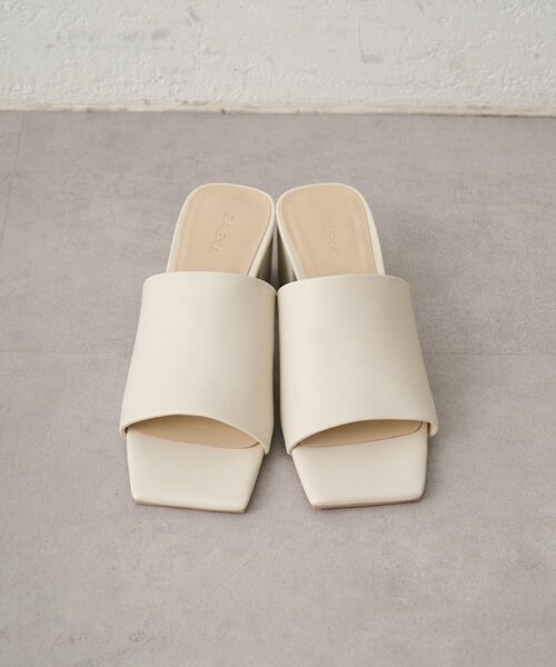 LOUNGEDRESS（ラウンジドレス）の「【GALENA/ガレナ】スクエアミュール（その他シューズ・レディース・ブラウン/アイボリー/ブラック・36/37/38）」の4枚目の写真