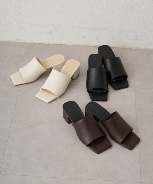 LOUNGEDRESS（ラウンジドレス）の「【GALENA/ガレナ】スクエアミュール（その他シューズ・レディース・ブラウン/アイボリー/ブラック・36/37/38）」の7枚目の写真