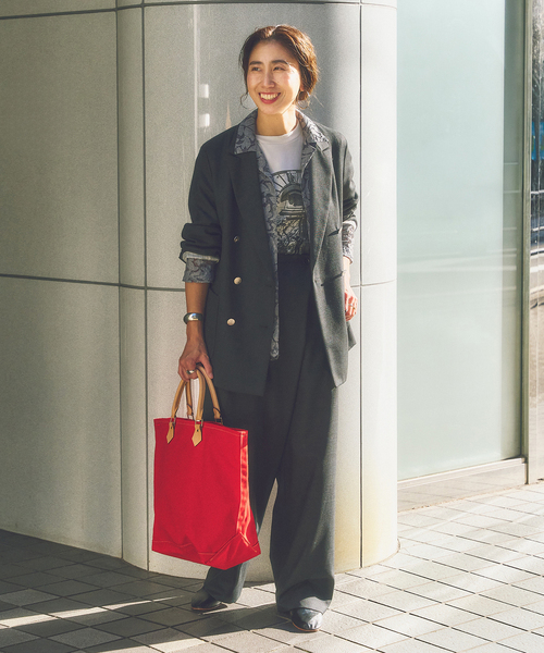 FRAMeWORK（フレームワーク）の「ピグメントダイレースシャツ（シャツ/ブラウス・レディース・チャコールグレー/ベージュ・FREE）」の5枚目の写真