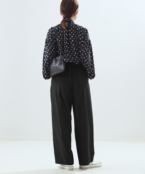 journal standard L'essage（ジャーナルスタンダードレサージュ）の「リノリオグログランタックパンツ（スラックス・レディース・カーキ/ブラック/ベージュ・38/36）」の6枚目の写真