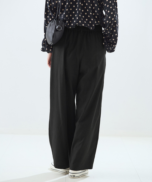 journal standard L'essage（ジャーナルスタンダードレサージュ）の「リノリオグログランタックパンツ（スラックス・レディース・カーキ/ブラック/ベージュ・38/36）」の9枚目の写真