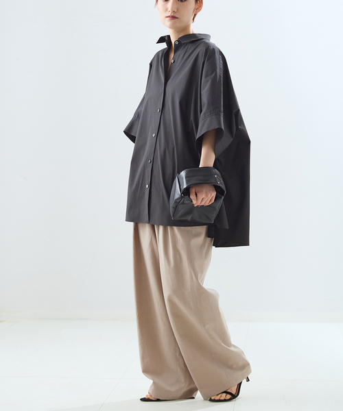 journal standard L'essage（ジャーナルスタンダードレサージュ）の「リノリオグログランタックパンツ（スラックス・レディース・カーキ/ブラック/ベージュ・38/36）」の10枚目の写真