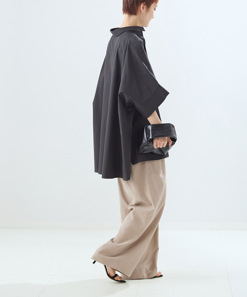 journal standard L'essage（ジャーナルスタンダードレサージュ）の「リノリオグログランタックパンツ（スラックス・レディース・カーキ/ブラック/ベージュ・38/36）」の11枚目の写真