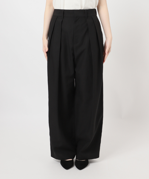 journal standard L'essage（ジャーナルスタンダードレサージュ）の「リノリオグログランタックパンツ（スラックス・レディース・カーキ/ブラック/ベージュ・38/36）」の19枚目の写真