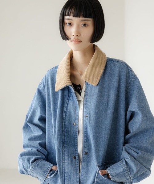 LOWRYS FARM(ローリーズファーム)の「ハンティングジャケット 637598(その他アウター・レディース・アイボリー/グレー/ブルー・FREE)」の1枚目の写真