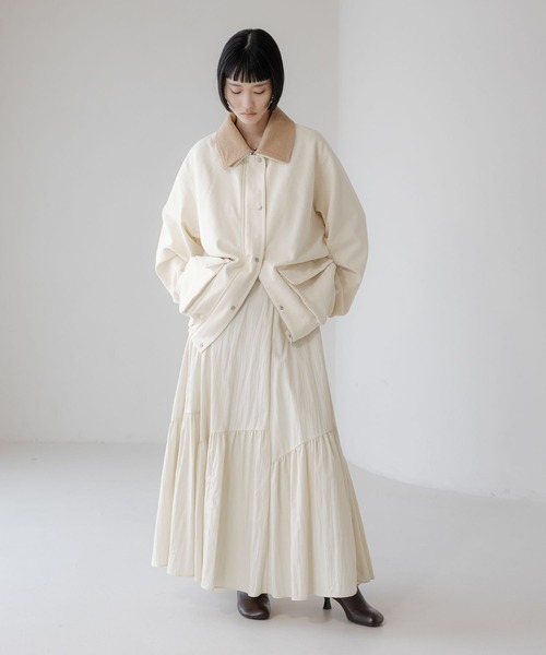 LOWRYS FARM(ローリーズファーム)の「ハンティングジャケット 637598(その他アウター・レディース・アイボリー/グレー/ブルー・FREE)」の4枚目の写真