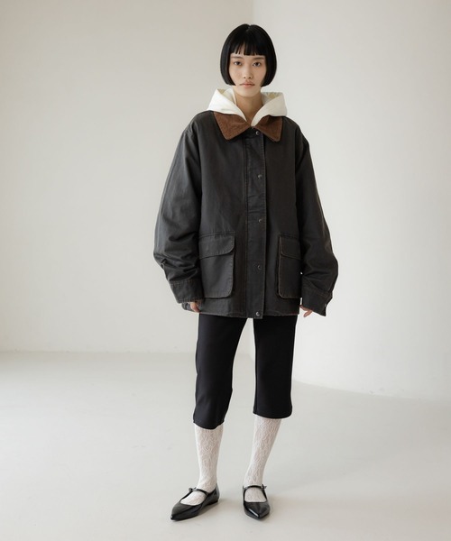 LOWRYS FARM(ローリーズファーム)の「ハンティングジャケット 637598(その他アウター・レディース・アイボリー/グレー/ブルー・FREE)」の8枚目の写真