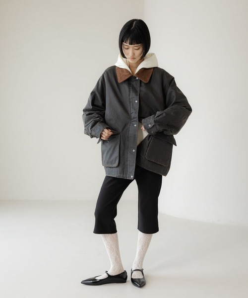 LOWRYS FARM(ローリーズファーム)の「ハンティングジャケット 637598(その他アウター・レディース・アイボリー/グレー/ブルー・FREE)」の10枚目の写真