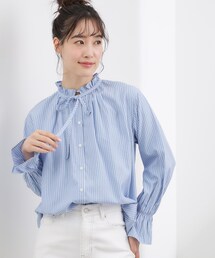 grove（グローブ）の「フリルカラーリボンブラウス（シャツ/ブラウス）」