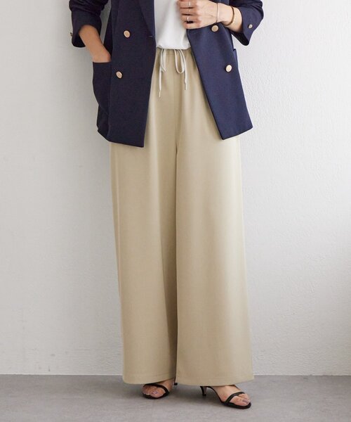 LIVETART（リヴェタート）の「《LIVETART》ストレッチツイルドロストパンツ（その他パンツ・レディース・ブラック/キャメル/ベージュ/ネイビー・1/0/2）」の2枚目の写真