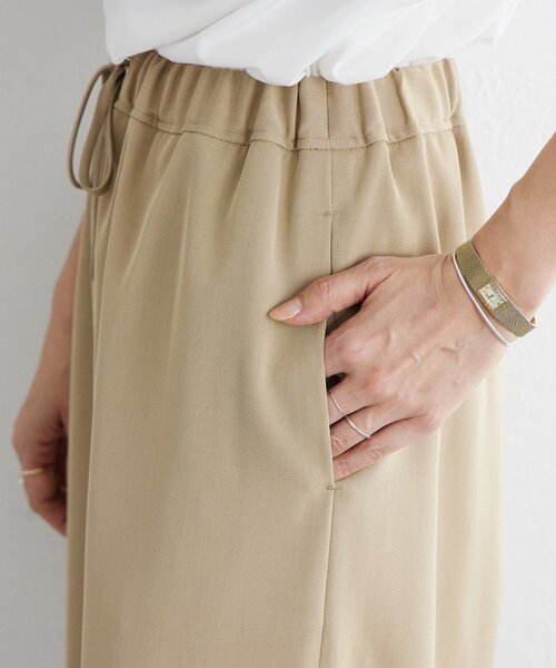 LIVETART（リヴェタート）の「《LIVETART》ストレッチツイルドロストパンツ（その他パンツ・レディース・ブラック/キャメル/ベージュ/ネイビー・1/0/2）」の5枚目の写真