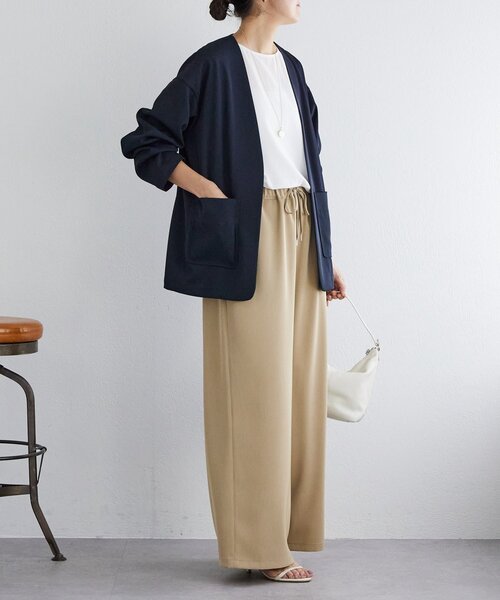 LIVETART（リヴェタート）の「《LIVETART》ストレッチツイルドロストパンツ（その他パンツ・レディース・ブラック/キャメル/ベージュ/ネイビー・1/0/2）」の16枚目の写真