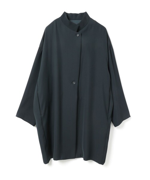 mizuiroind(ミズイロインド)の「mizuiro ind スタンドカラーワイドジャケット(その他アウター・レディース・チャコールグレー/ブラック/サンドベージュ/ネイビー・FREE)」の4枚目の写真