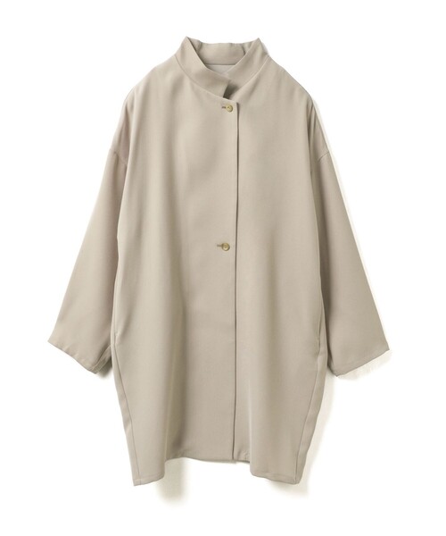 mizuiroind(ミズイロインド)の「mizuiro ind スタンドカラーワイドジャケット(その他アウター・レディース・チャコールグレー/ブラック/サンドベージュ/ネイビー・FREE)」の1枚目の写真