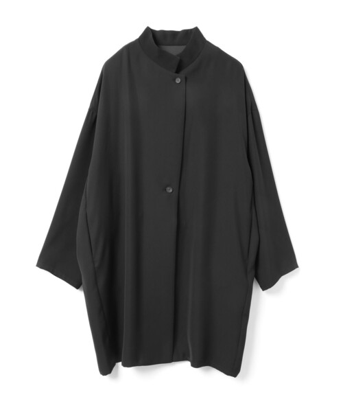 mizuiroind(ミズイロインド)の「mizuiro ind スタンドカラーワイドジャケット(その他アウター・レディース・チャコールグレー/ブラック/サンドベージュ/ネイビー・FREE)」の5枚目の写真