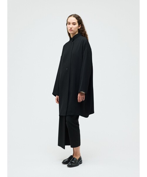 mizuiroind(ミズイロインド)の「mizuiro ind スタンドカラーワイドジャケット(その他アウター・レディース・チャコールグレー/ブラック/サンドベージュ/ネイビー・FREE)」の12枚目の写真