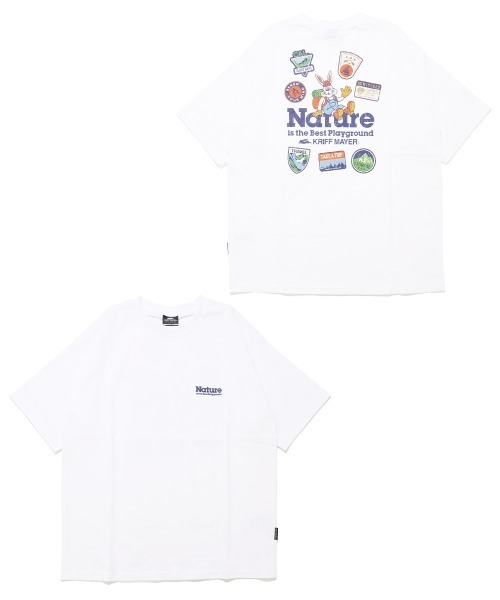 KRIFF MAYER(クリフメイヤー)の「【綿100%】クリフラビット半袖Tシャツ(ネイチャー)(Tシャツ/カットソー・メンズ・オフホワイト/ライトグリーン/コーラル/チャコール・X-LARGE/LARGE/MEDIUM)」の18枚目の写真