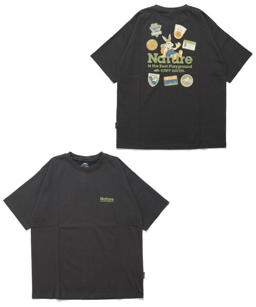 KRIFF MAYER(クリフメイヤー)の「【綿100%】クリフラビット半袖Tシャツ(ネイチャー)(Tシャツ/カットソー・メンズ・オフホワイト/ライトグリーン/コーラル/チャコール・X-LARGE/LARGE/MEDIUM)」の19枚目の写真