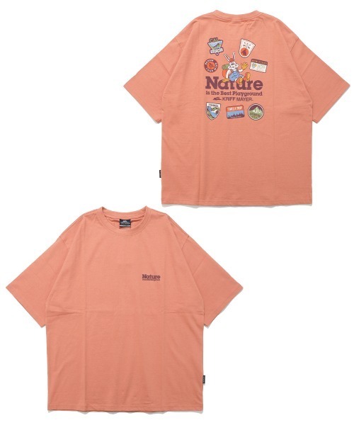 KRIFF MAYER(クリフメイヤー)の「【綿100%】クリフラビット半袖Tシャツ(ネイチャー)(Tシャツ/カットソー・メンズ・オフホワイト/ライトグリーン/コーラル/チャコール・X-LARGE/LARGE/MEDIUM)」の21枚目の写真