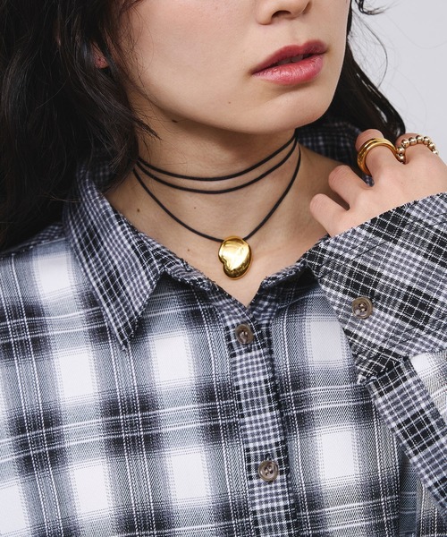 SOAC（ソーク）の「(SOAC)PLUMP DROP CORD NECKLACE（ネックレス・レディース・シルバー/ゴールド・ONE SIZE）」の2枚目の写真
