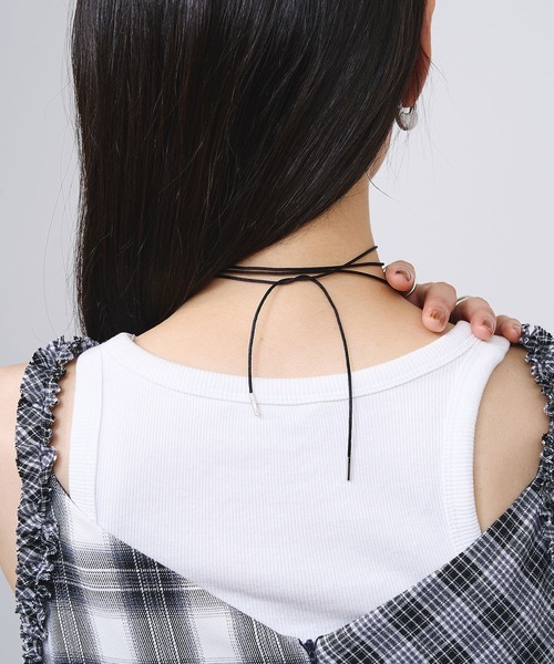 SOAC（ソーク）の「(SOAC)PLUMP DROP CORD NECKLACE（ネックレス・レディース・シルバー/ゴールド・ONE SIZE）」の5枚目の写真