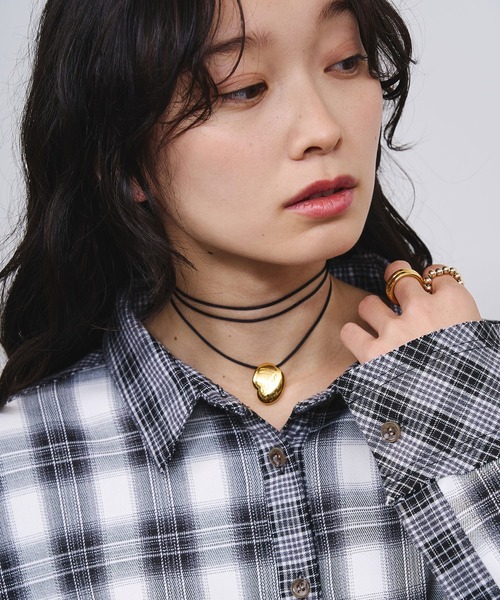 SOAC（ソーク）の「(SOAC)PLUMP DROP CORD NECKLACE（ネックレス・レディース・シルバー/ゴールド・ONE SIZE）」の6枚目の写真