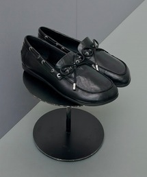 ASH | ASH/アッシュ【JOKER】ソフトレザーフラットローファー リボン ステッチ 1.5cmヒール(ローファー)