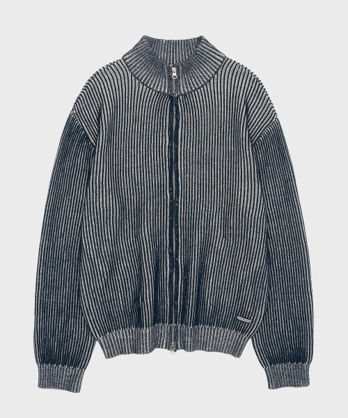 THEVINYLHOUSE(ザバイニルハウス)の「VERTICAL PATTERN CARDIGAN BLUE (VH2ESUK680A)(カーディガン/ボレロ・メンズ・その他・M)」の1枚目の写真