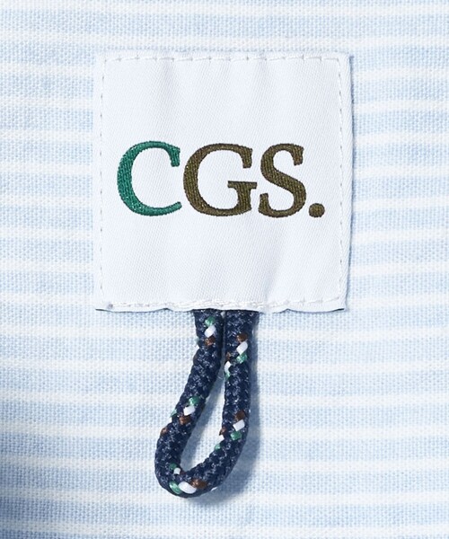 セール】＜CGS.＞インディゴ シャンブレーストライプ ボタンダウン