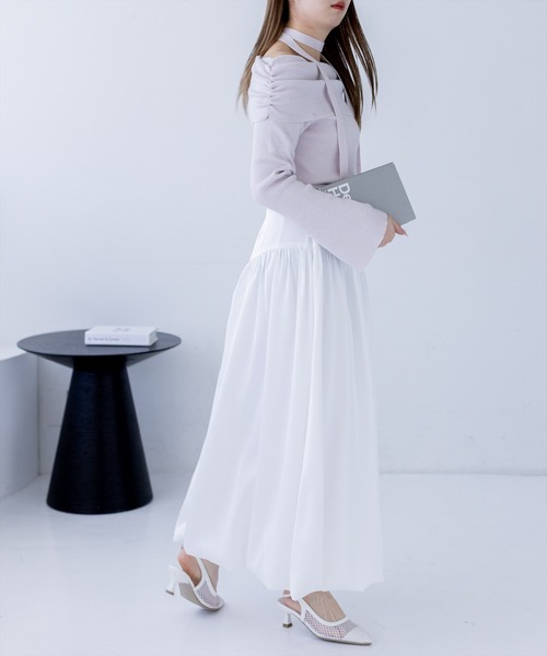 CLEAR BASIC（クリアベーシック）の「フロントジップサテンバルーンスカート［大人 カジュアル フェミニン 着回し力抜群］≪新作≫（スカート・レディース・オフホワイト/グレー/ブラック・F）」の20枚目の写真