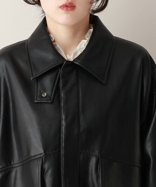 RAGEBLUE（レイジブルー）の「フェイクレザー/スウェードブルゾン（ブルゾン・レディース・ブラウン/ブラック・FREE）」の16枚目の写真