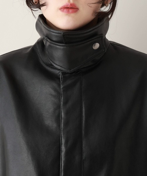 RAGEBLUE（レイジブルー）の「フェイクレザー/スウェードブルゾン（ブルゾン・レディース・ブラウン/ブラック・FREE）」の17枚目の写真