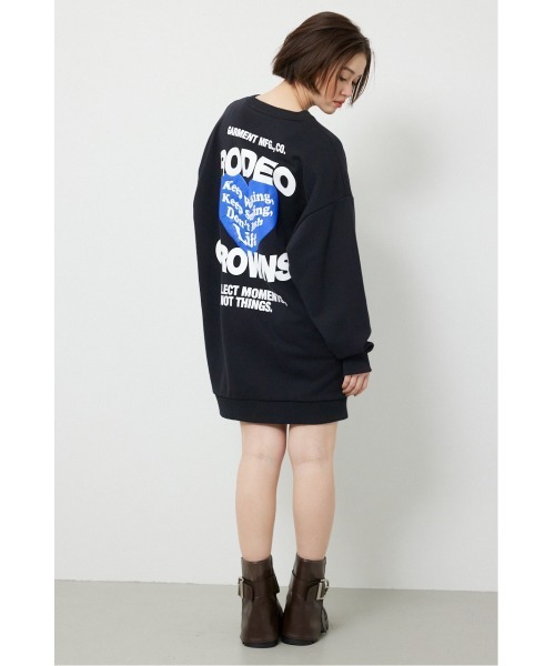 RODEO CROWNS WIDE BOWL(ロデオクラウンズワイドボウル)の「バックハートロゴワンピース(ワンピース・レディース・オレンジ系その他/ブラック/グレー×ホワイト・FREE)」の20枚目の写真
