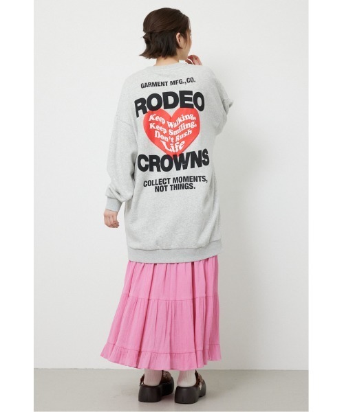 RODEO CROWNS WIDE BOWL(ロデオクラウンズワイドボウル)の「バックハートロゴワンピース(ワンピース・レディース・オレンジ系その他/ブラック/グレー×ホワイト・FREE)」の15枚目の写真