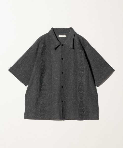 OWNESS＞キューバ ショートスリーブ ニット シャツ（カーディガン