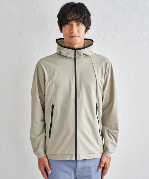 ikka(イッカ)の「【吸水速乾/UVカット】ドライメッシュZIPパーカ(パーカー・メンズ・ベージュ/ネイビー/チャコール/カーキ・XL/L/M/S)」の13枚目の写真